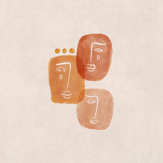 Faces in Harmony - Poster / Art Print