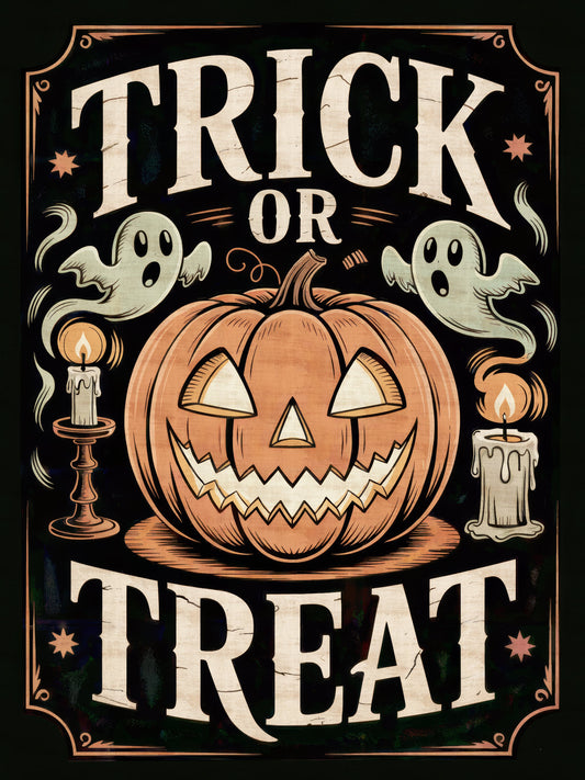 Halloween Trick or Treat - Poster / Art Print
