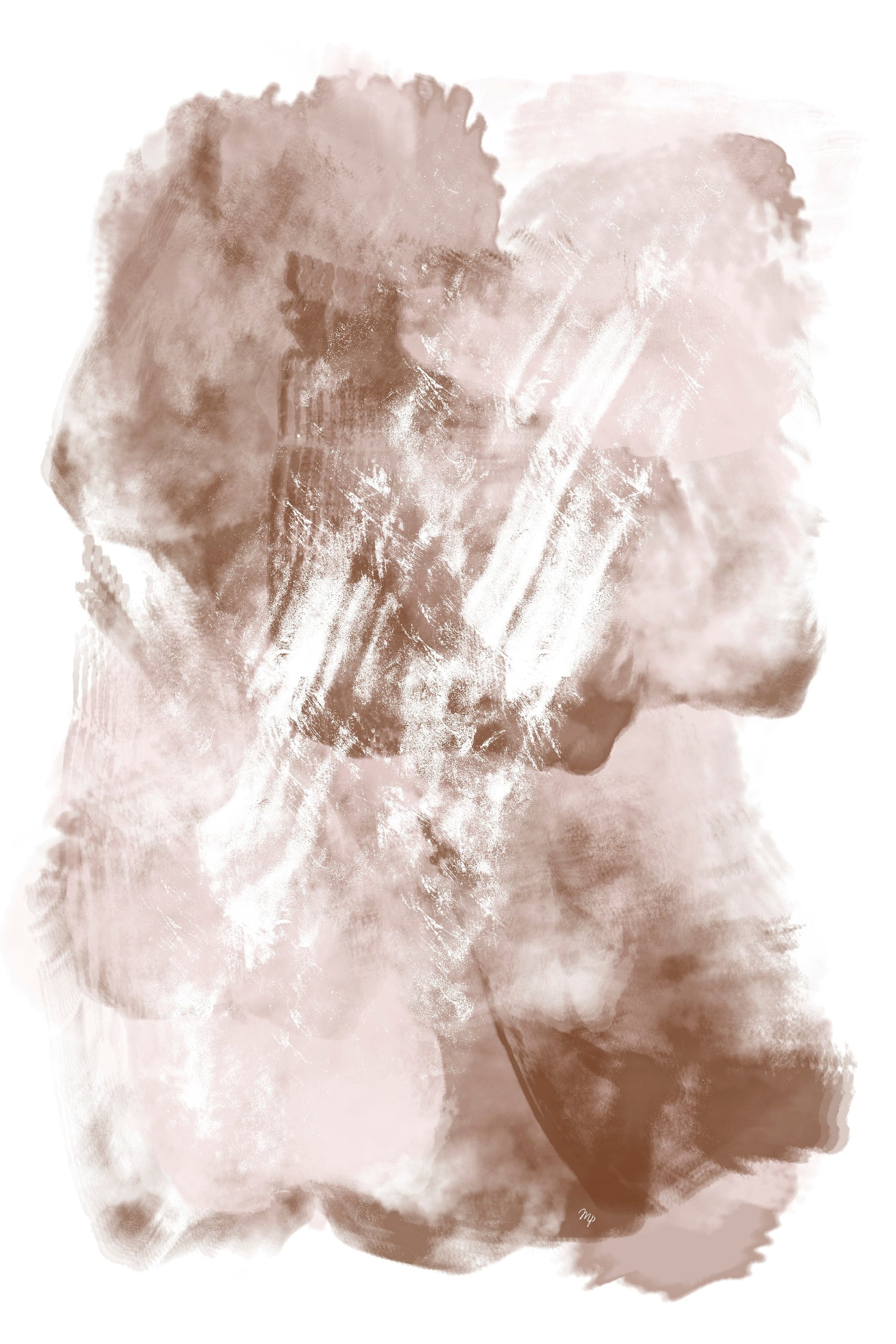Abstract Mocha Coffee - Poster / Art Print