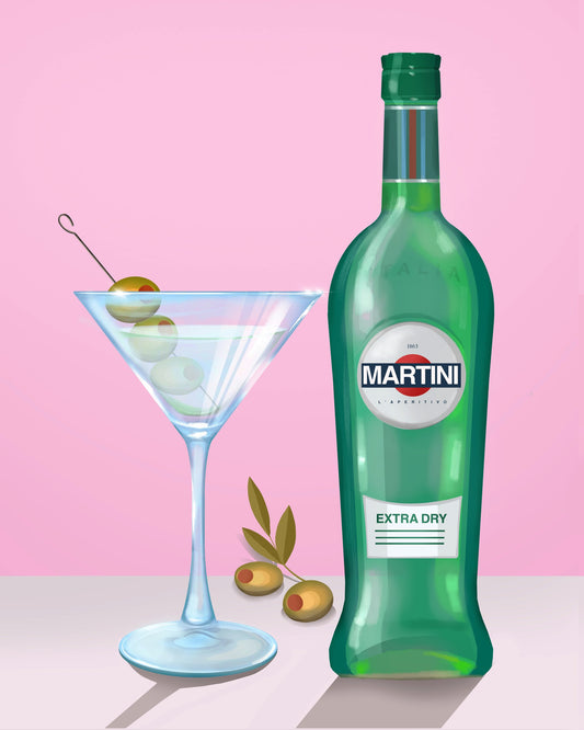 Martini Cocktail - Poster / Art Print