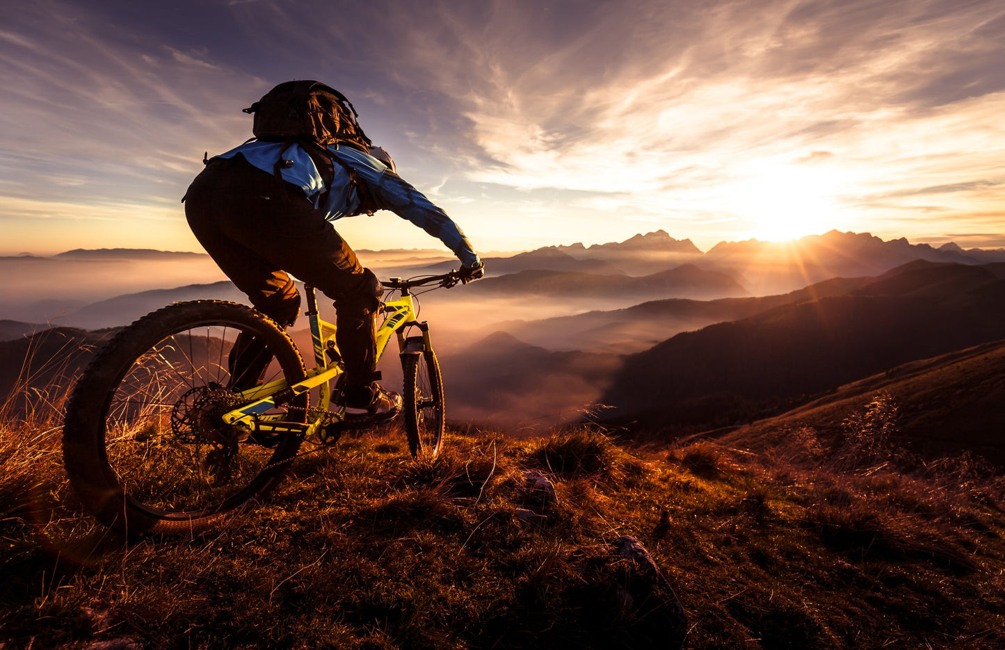 Sunset trail ride - Poster / Art Print