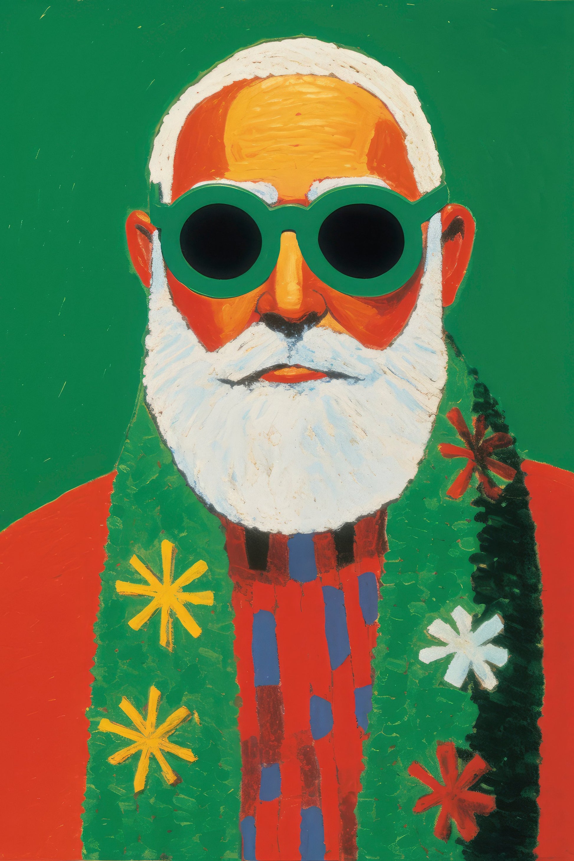 Holiday Santa - Poster / Art Print