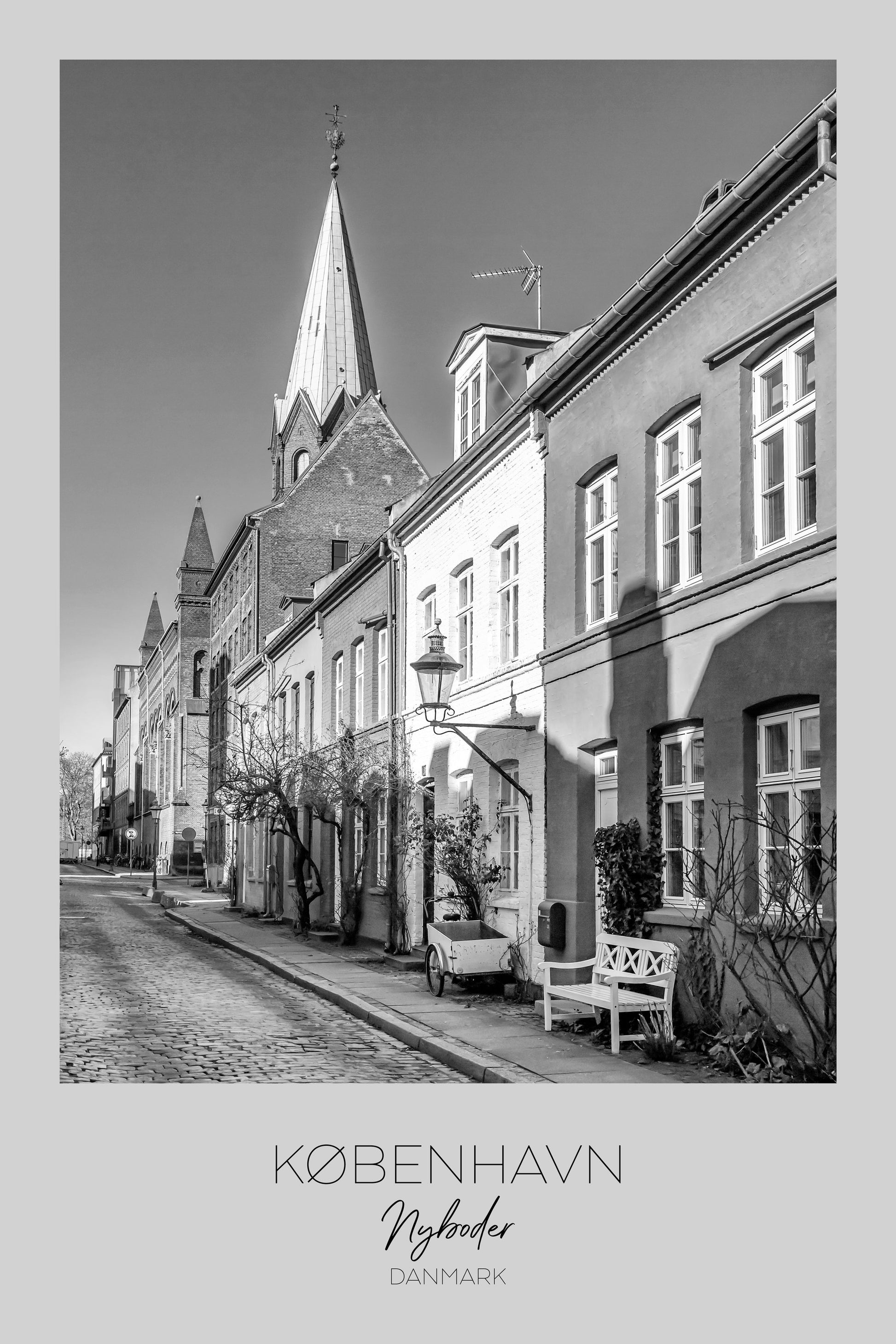 Charming Street In Nyboder - Poster / Art Print