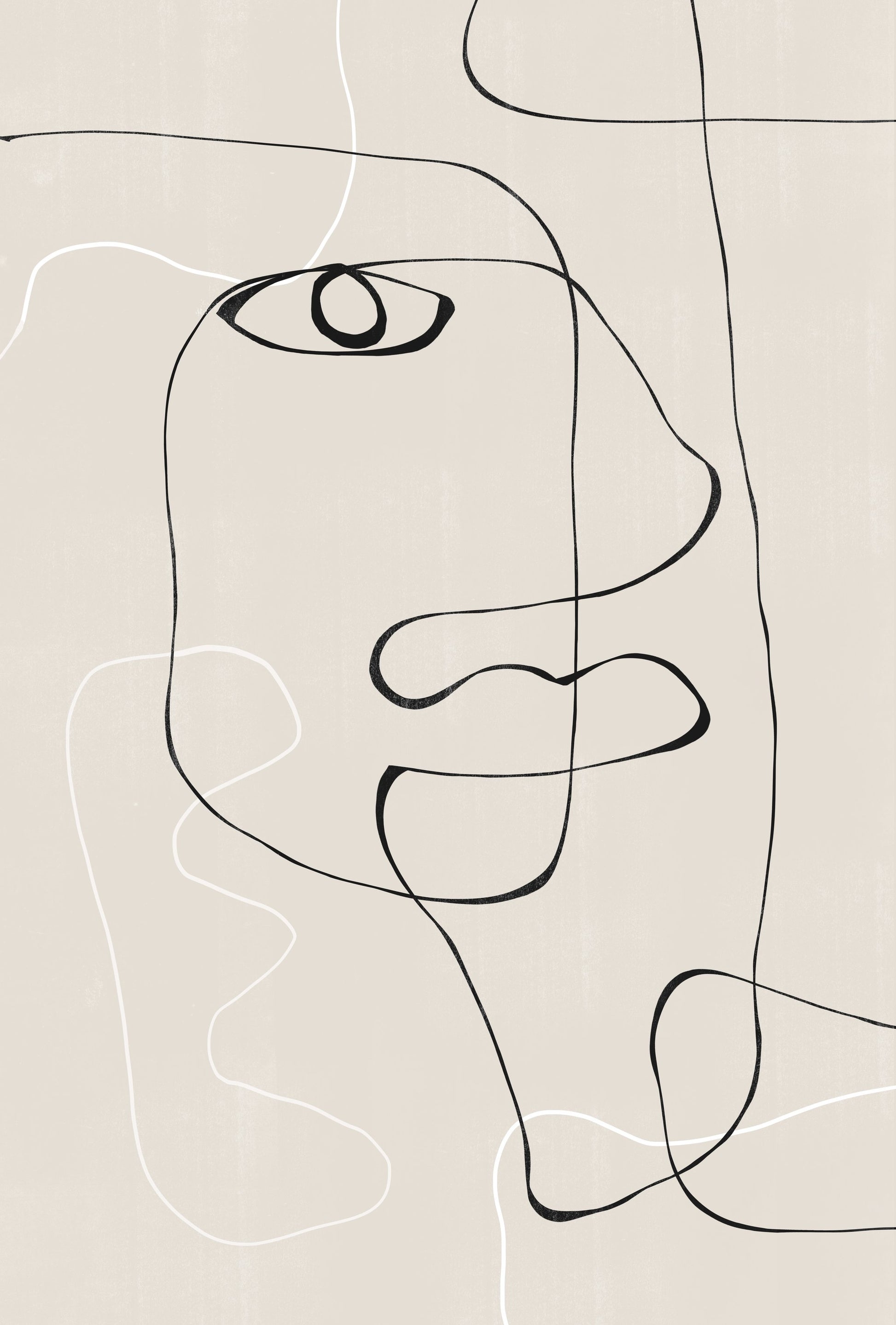 Abstract Face No1. - Poster / Art Print