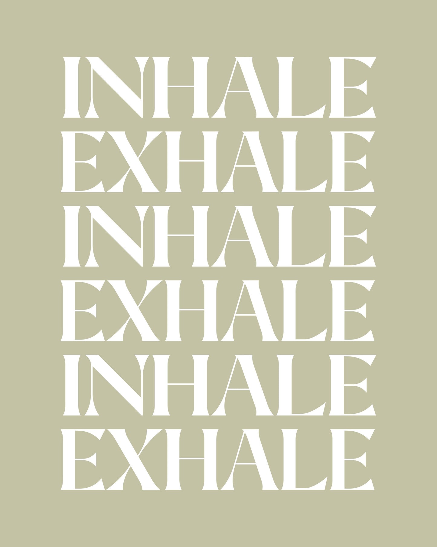 Inhale Exhale - Poster / Art Print