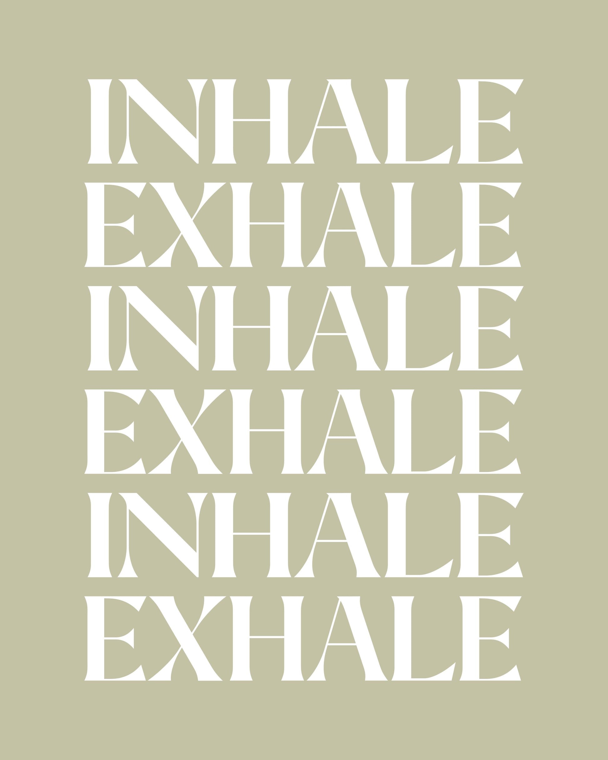 Inhale Exhale - Poster / Art Print