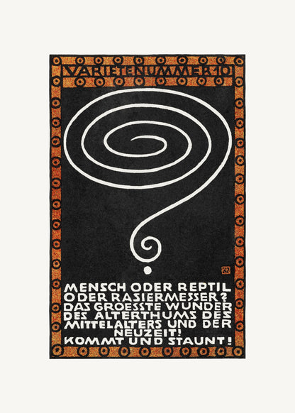 Variety Act 10 Man or Reptile or Razor? - Poster / Art Print
