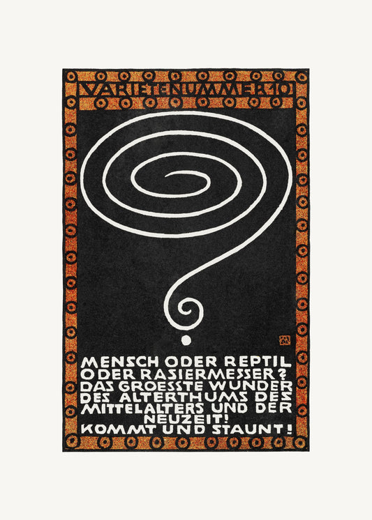 Variety Act 10 Man or Reptile or Razor? - Poster / Art Print