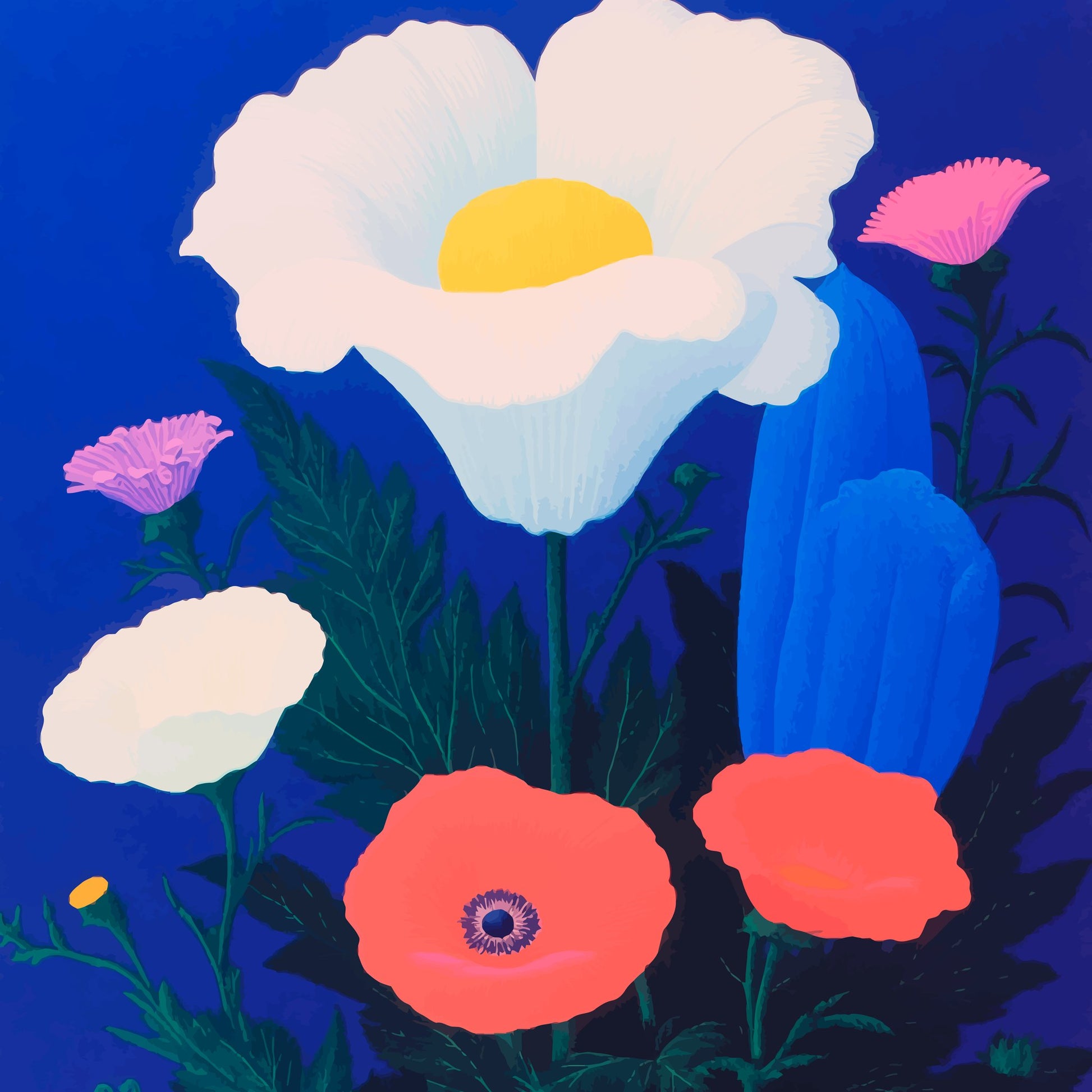 Fantasy Flowers - Poster / Art Print