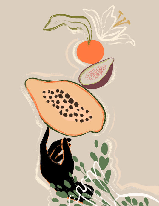 Balancing Fruits - Poster / Art Print
