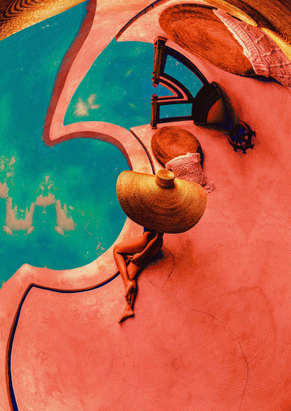 Poolside - Poster / Art Print