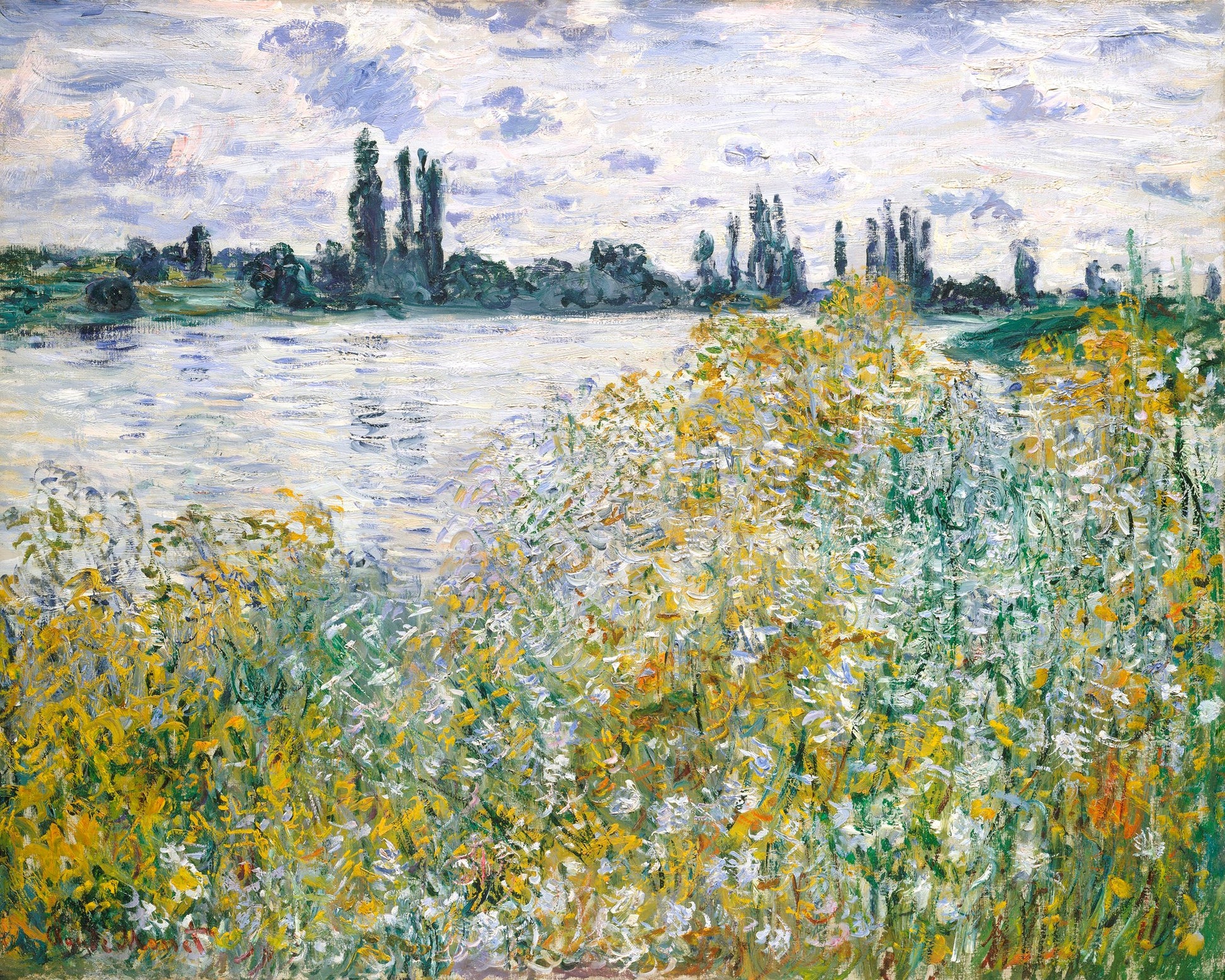 Île Aux Fleurs Near Vétheuil (1880) By Claude Monet - Poster / Art Print