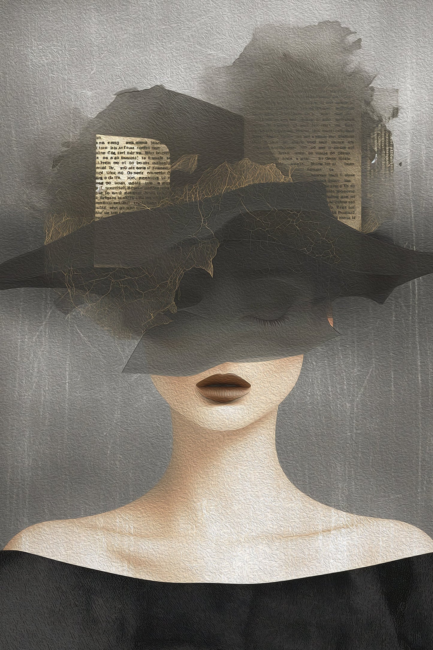 Lady In Hat No 2 - Poster / Art Print
