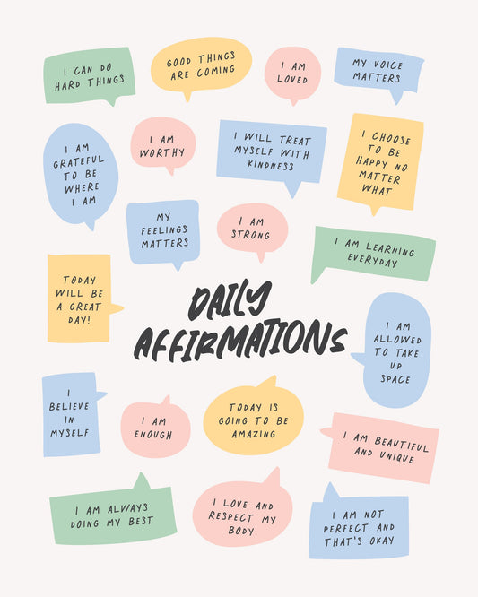Daily Affirmations - Poster / Art Print