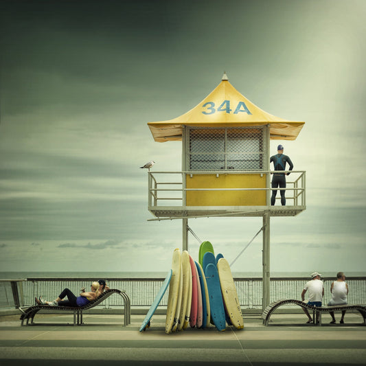 The life guard - Poster / Art Print