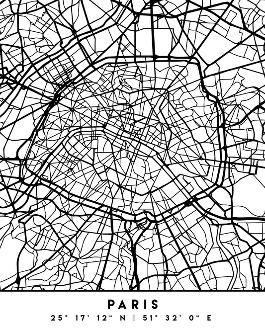 Black Maps 64 - Poster / Art Print
