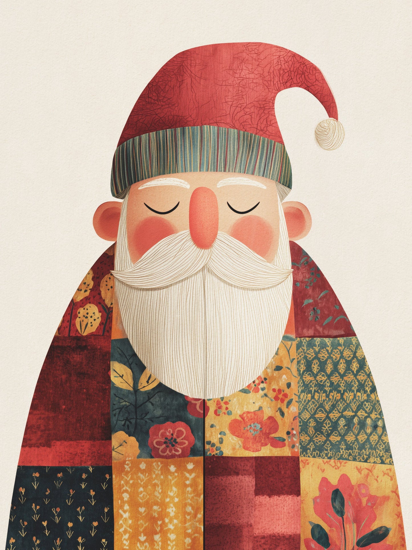 Calm Santa No 2 - Poster / Art Print