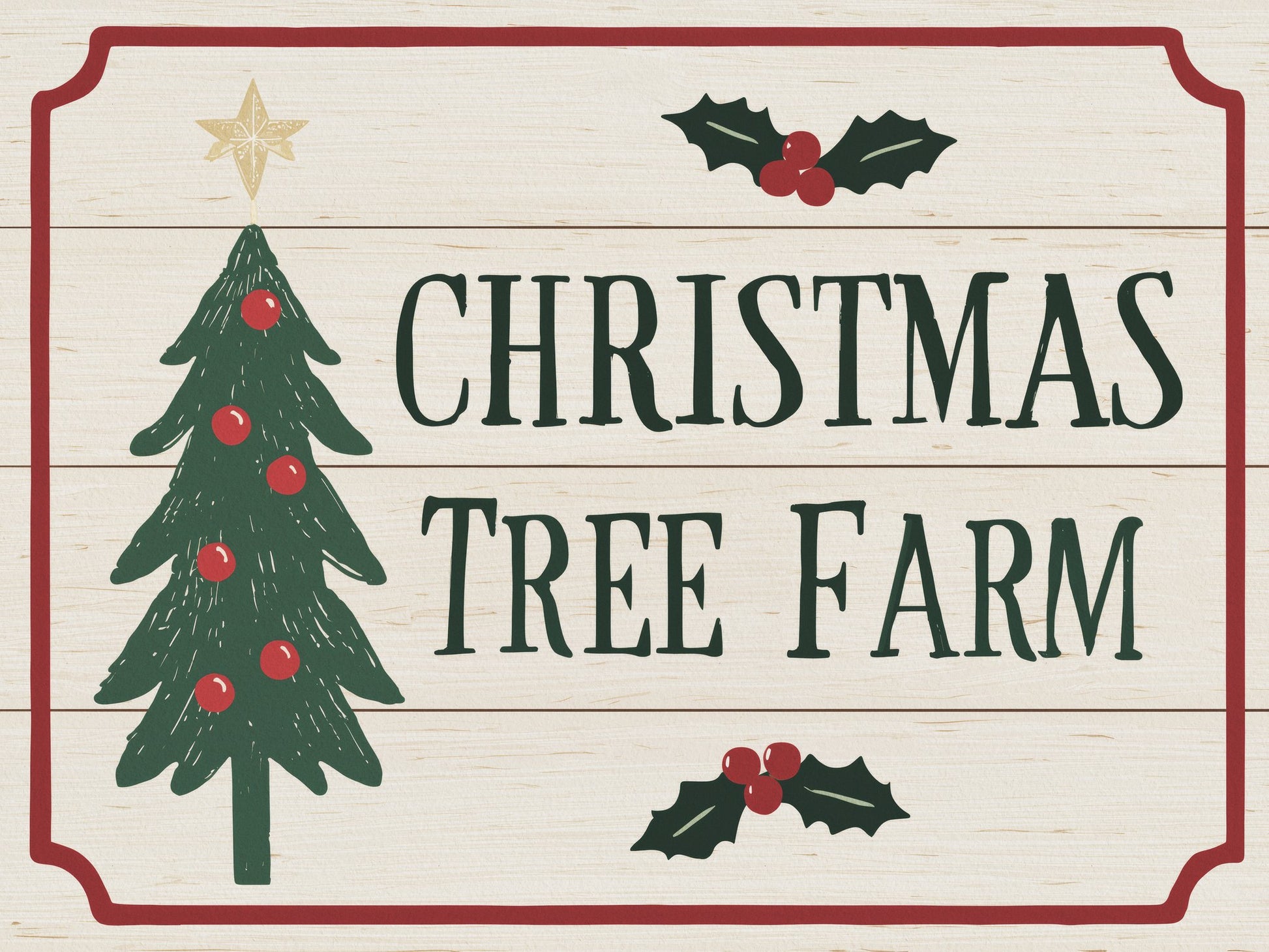 Christmas Tree Farm - Poster / Art Print