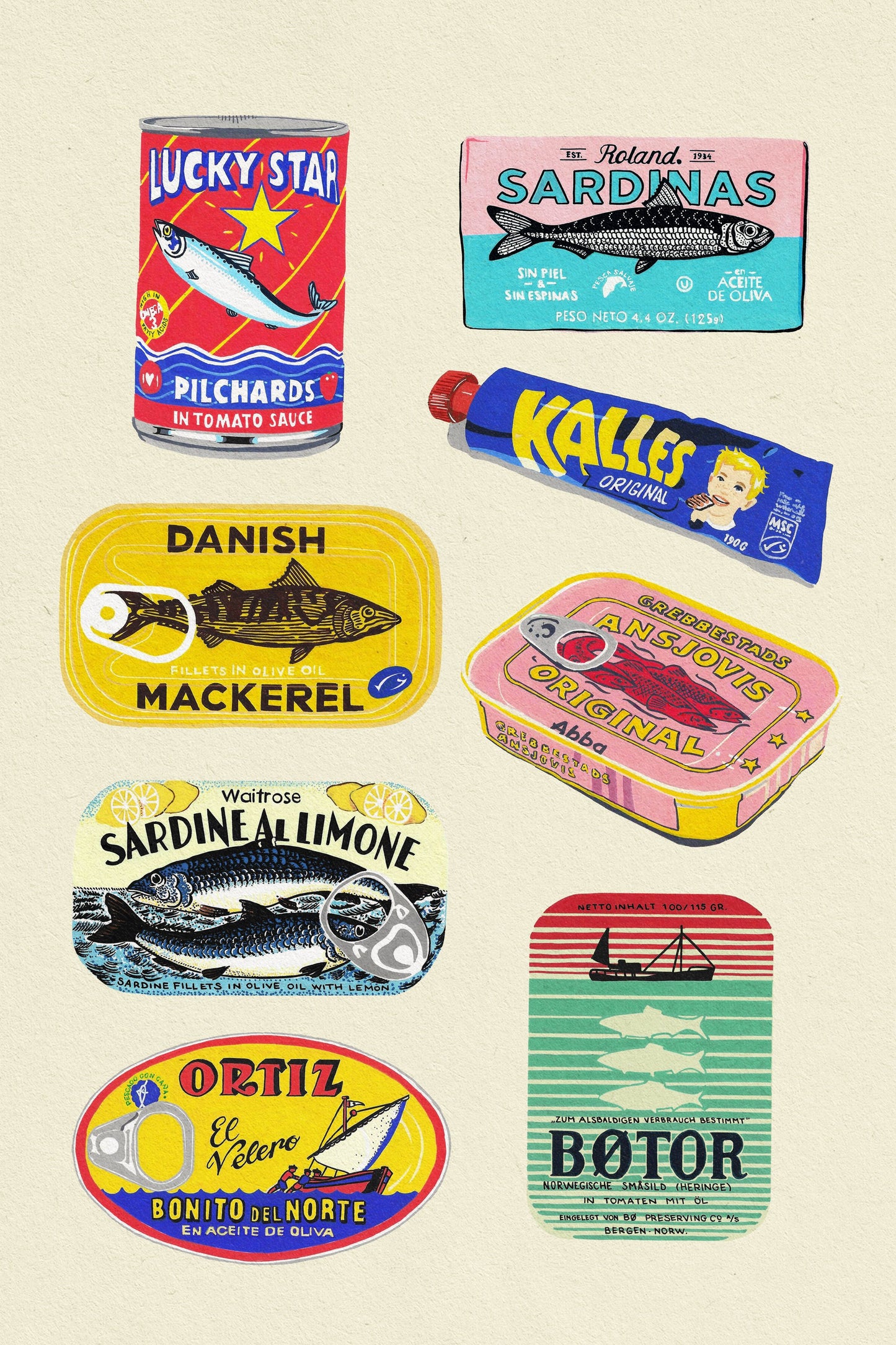 Canned Fish - Poster / Art Print