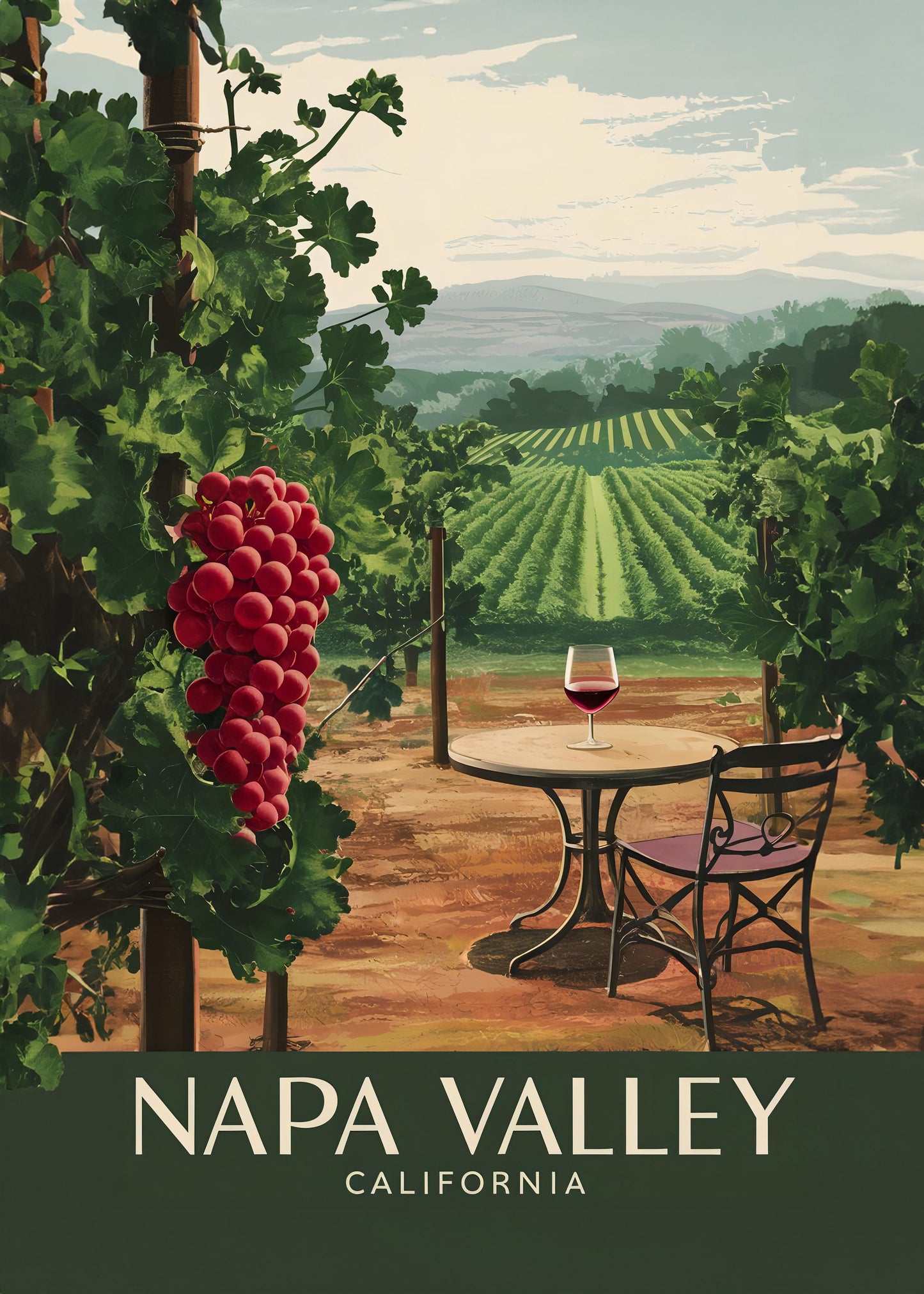 Napa Valley - California - Poster / Art Print