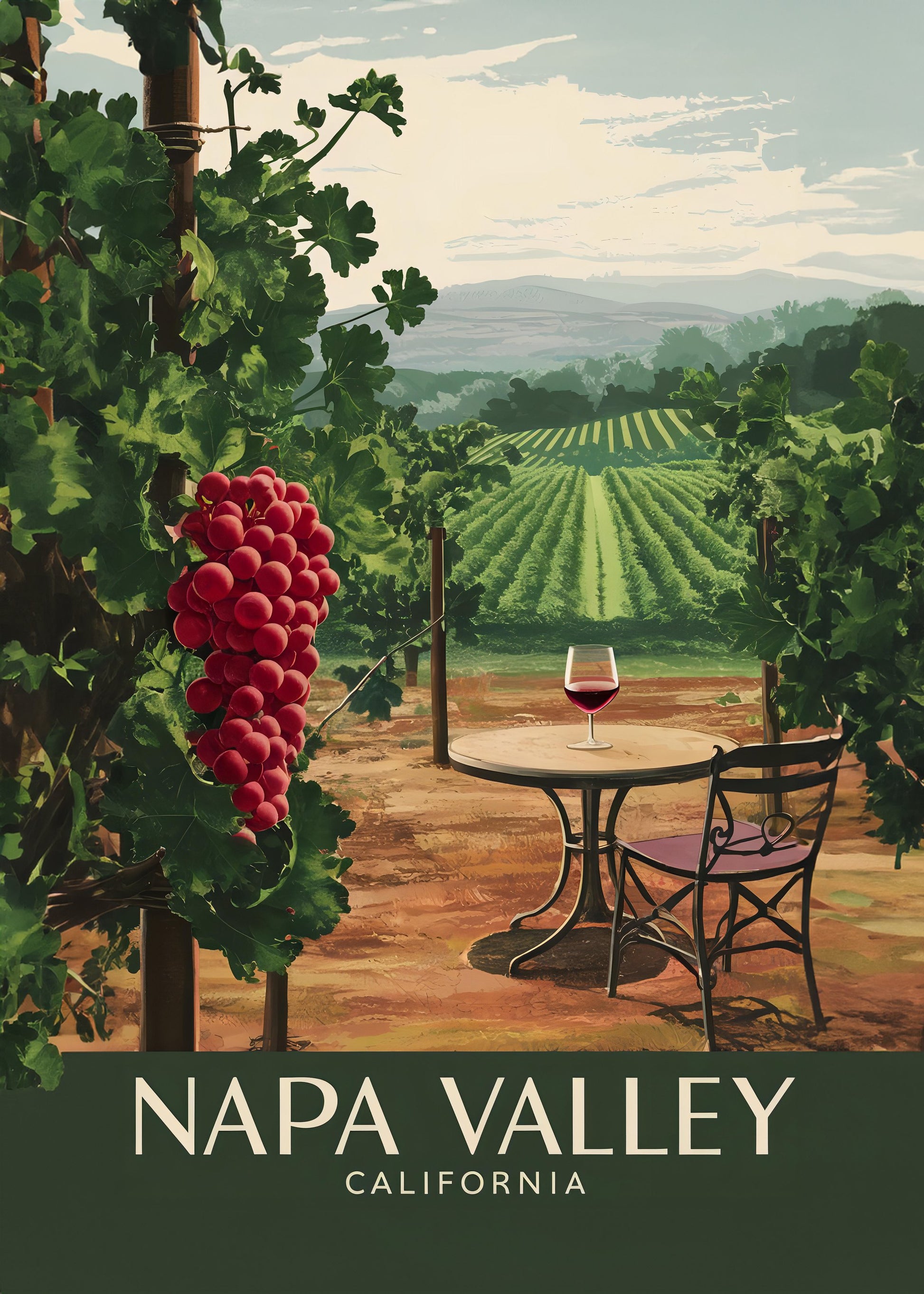 Napa Valley - California - Poster / Art Print
