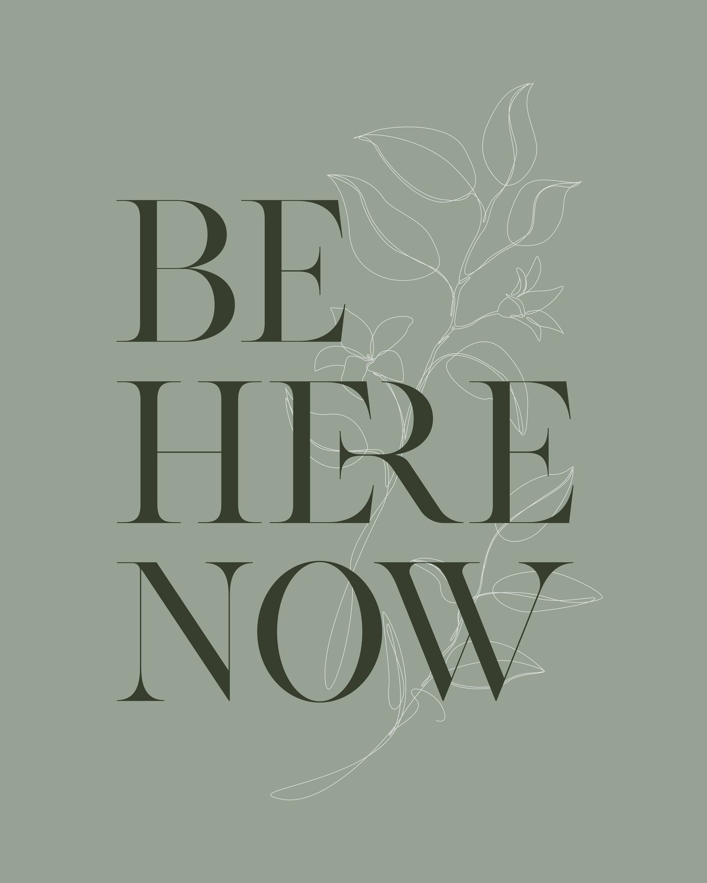 Be Here Now No1 - Poster / Art Print