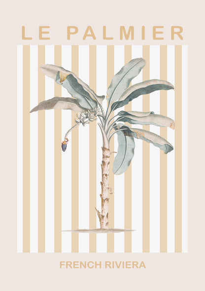Riviera Plam Tree - Poster / Art Print