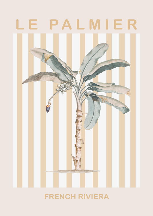 Riviera Plam Tree - Poster / Art Print