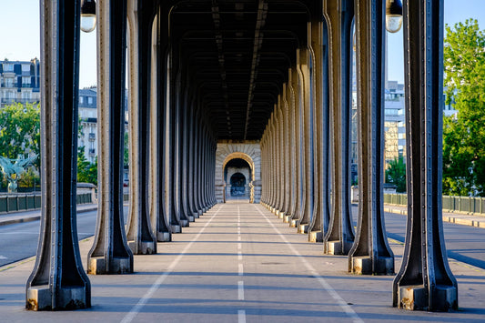 Bir Hakeim bridge perspective Paris - Poster / Art Print