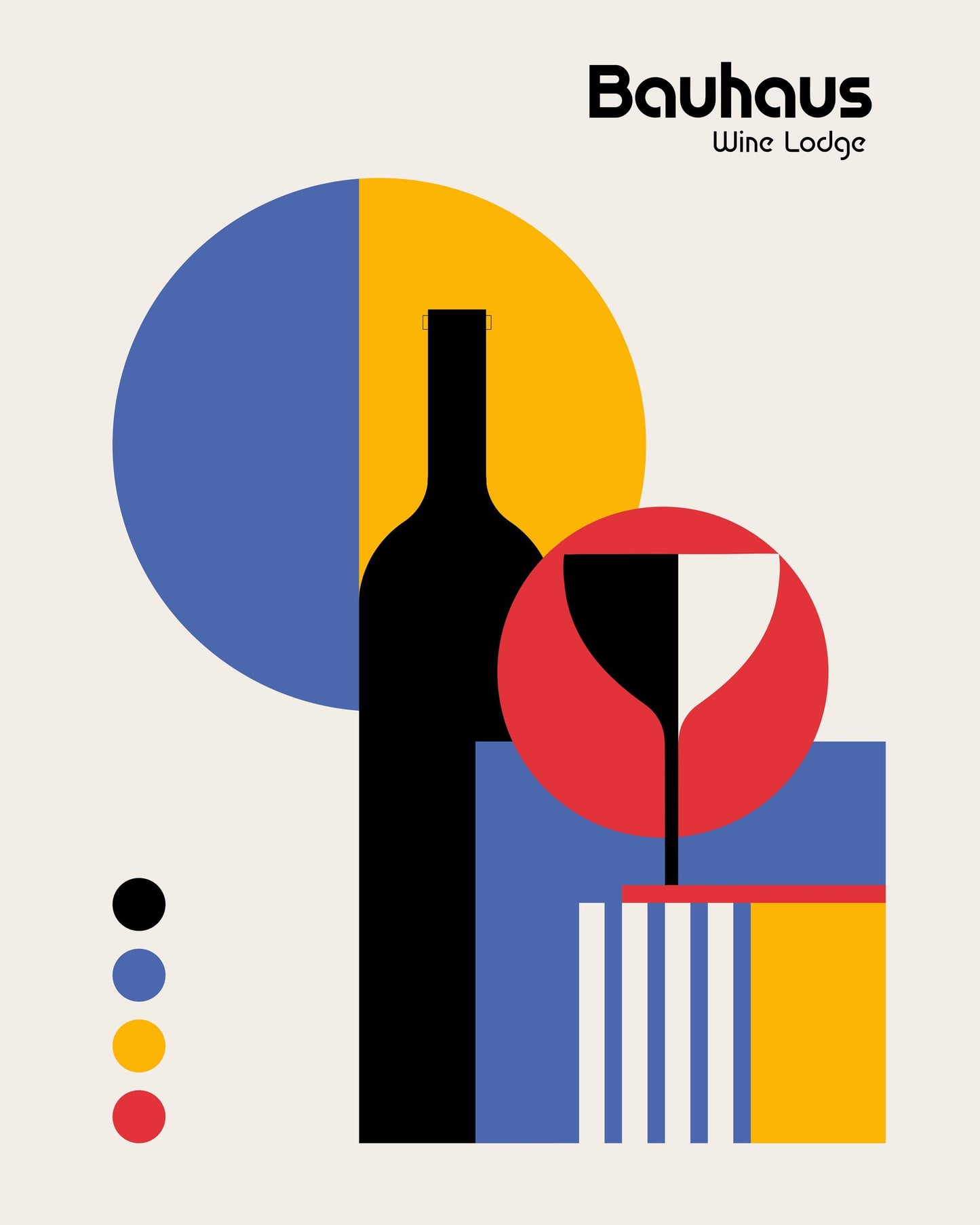Bauhaus Wine Lodge - Poster / Art Print