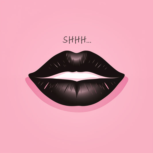 Lips In Black and Pink - Poster / Art Print