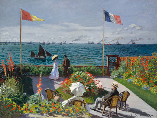 Garden At Sainte Adresse By Claude Monet - Poster / Art Print