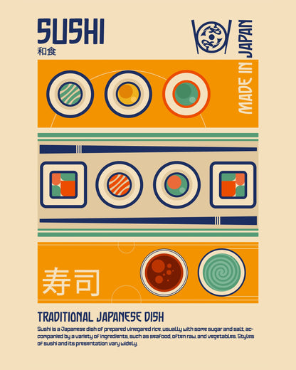 Sushi Japanese Food Print - Poster / Art Print