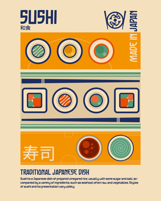 Sushi Japanese Food Print - Poster / Art Print