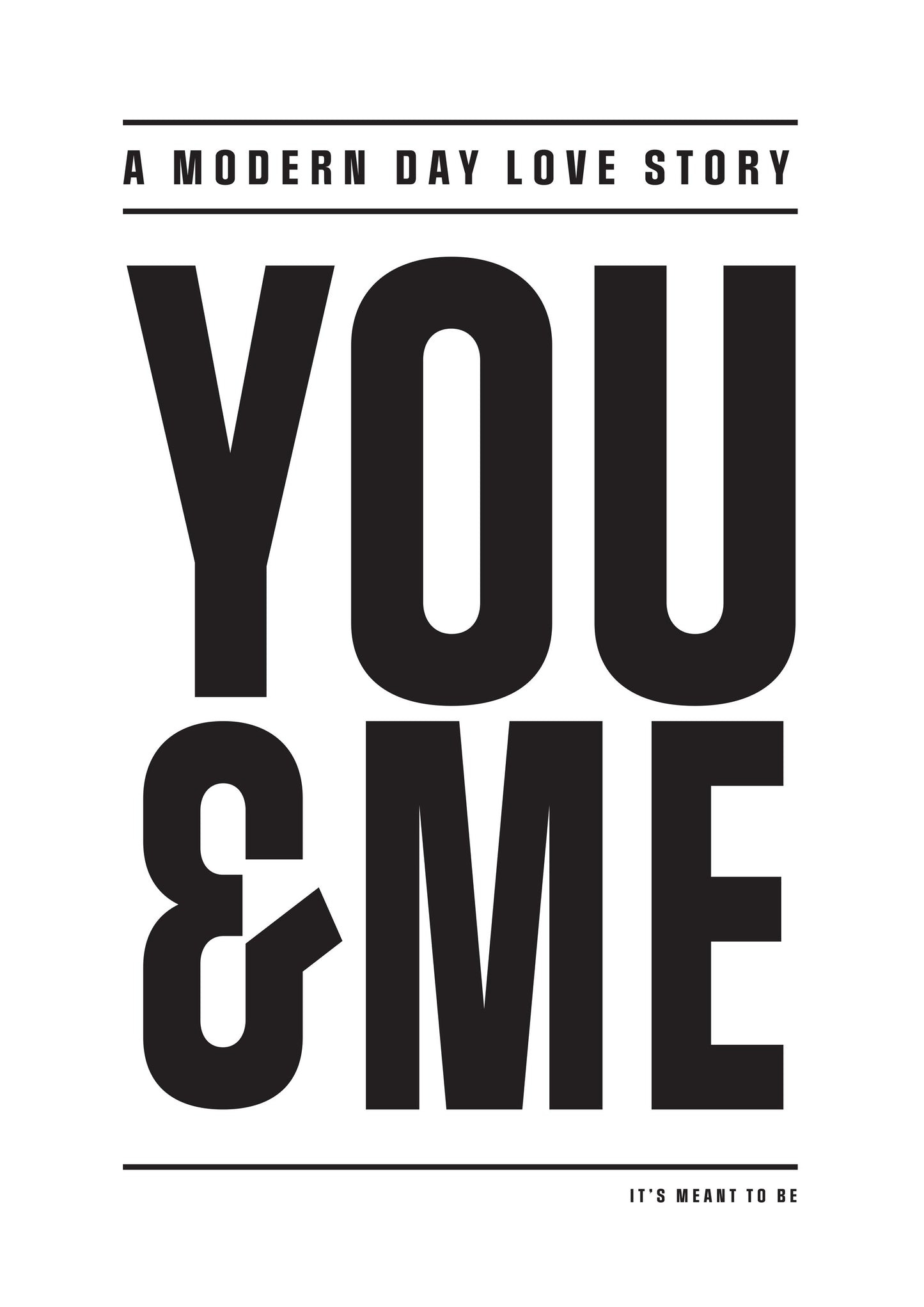 Modern Day Love Story - Poster / Art Print