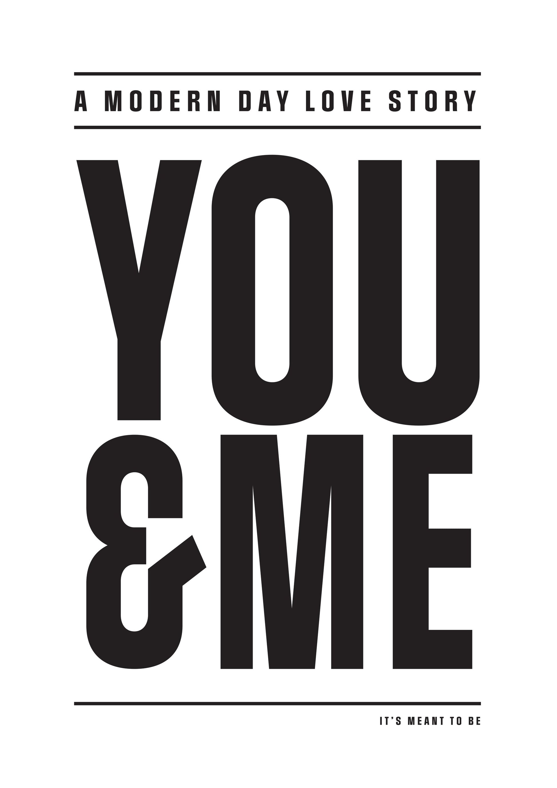 Modern Day Love Story - Poster / Art Print
