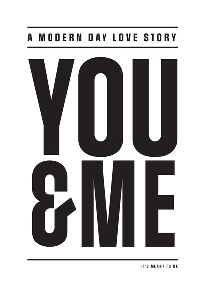 Modern Day Love Story - Poster / Art Print