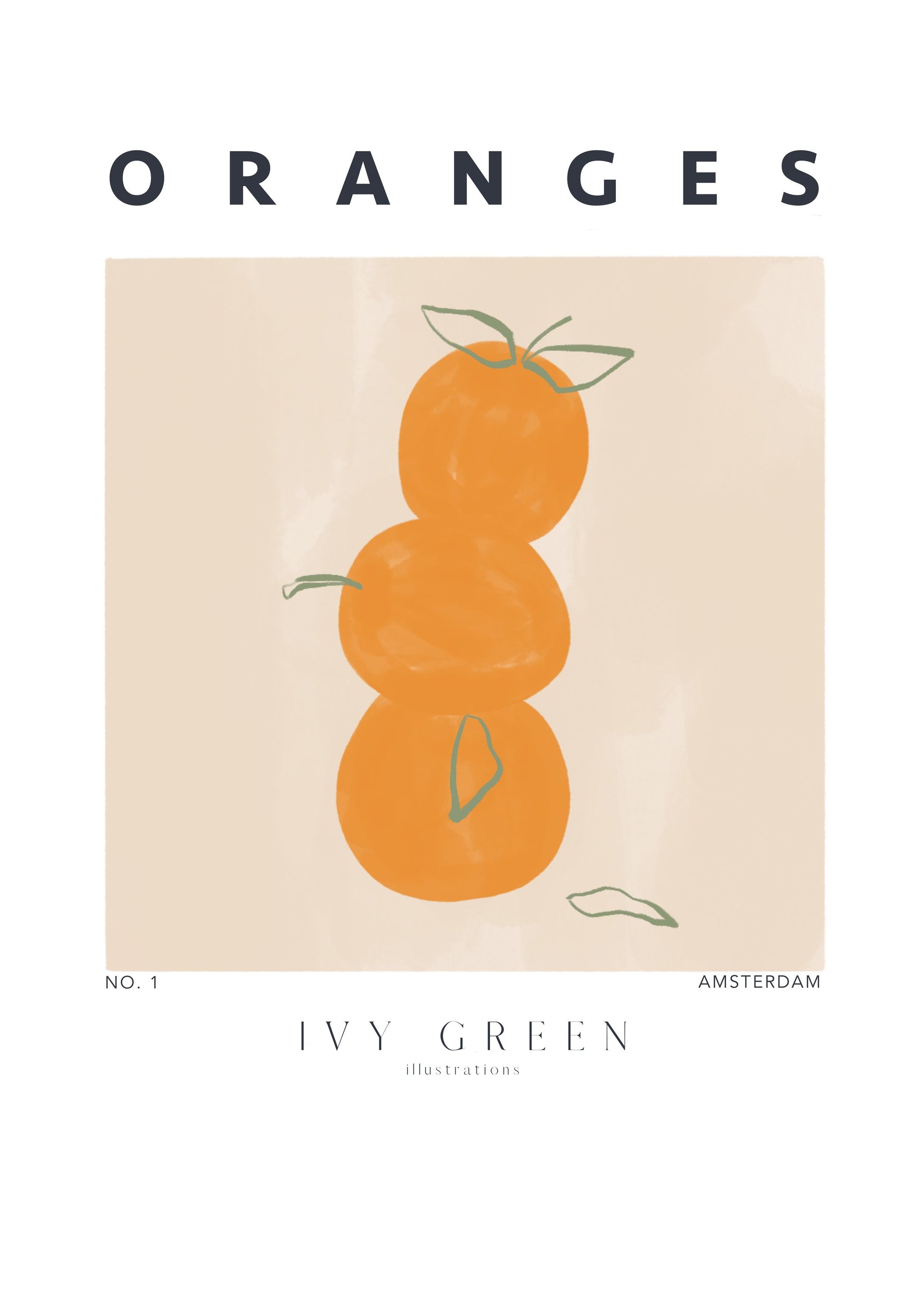 Oranges - Poster / Art Print