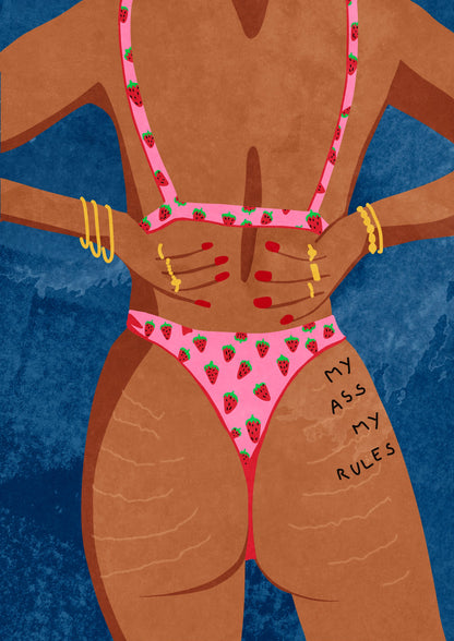 My ass my rules - Poster / Art Print