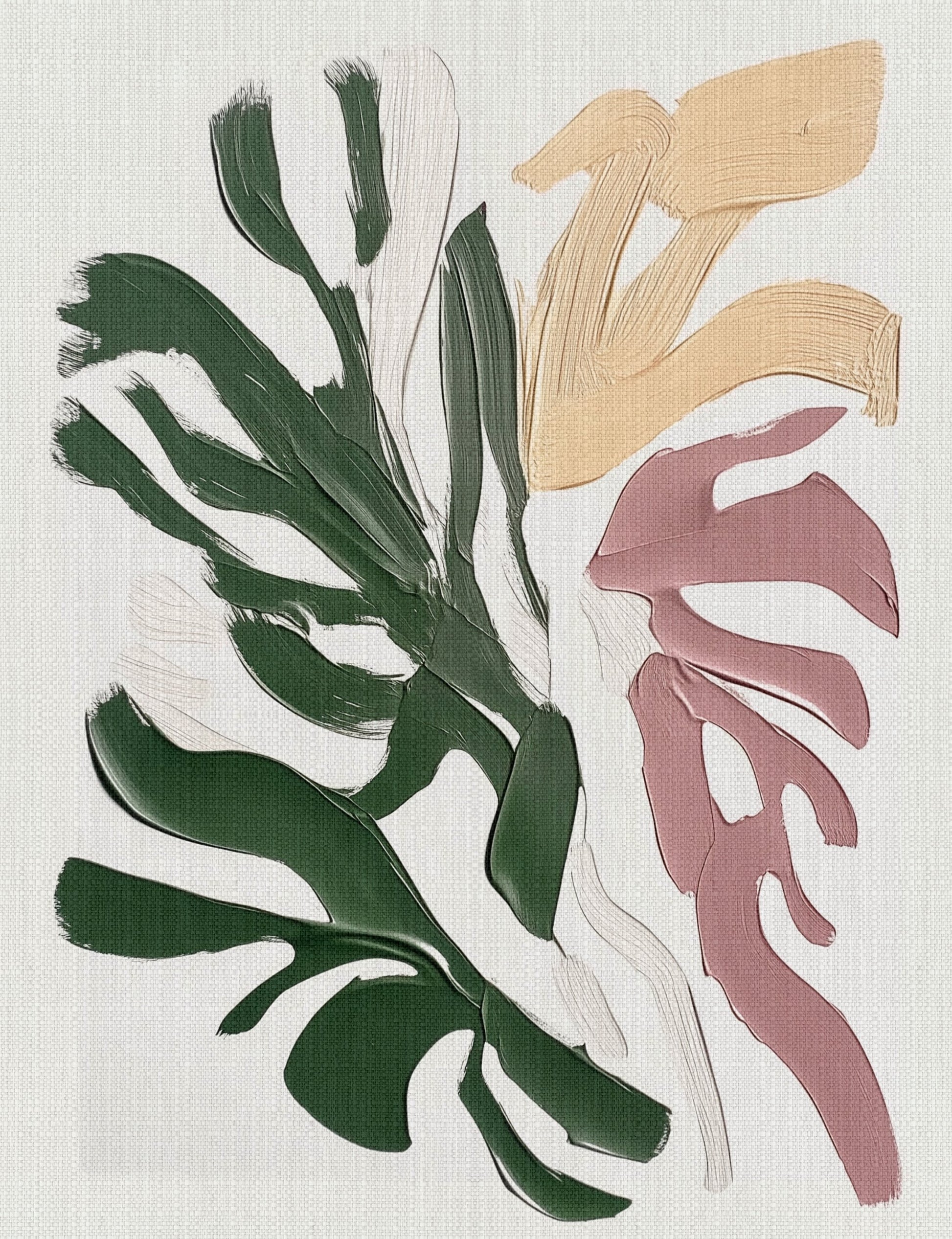 Painterly Florals II - Poster / Art Print