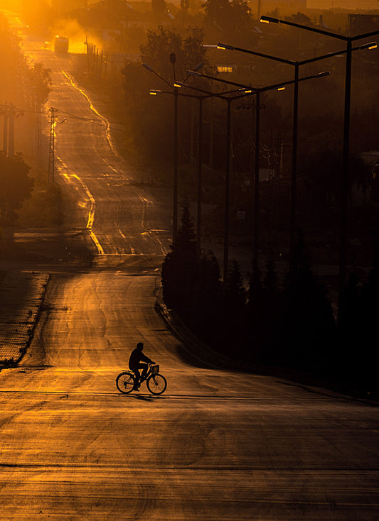 On the way to work - Poster / Art Print