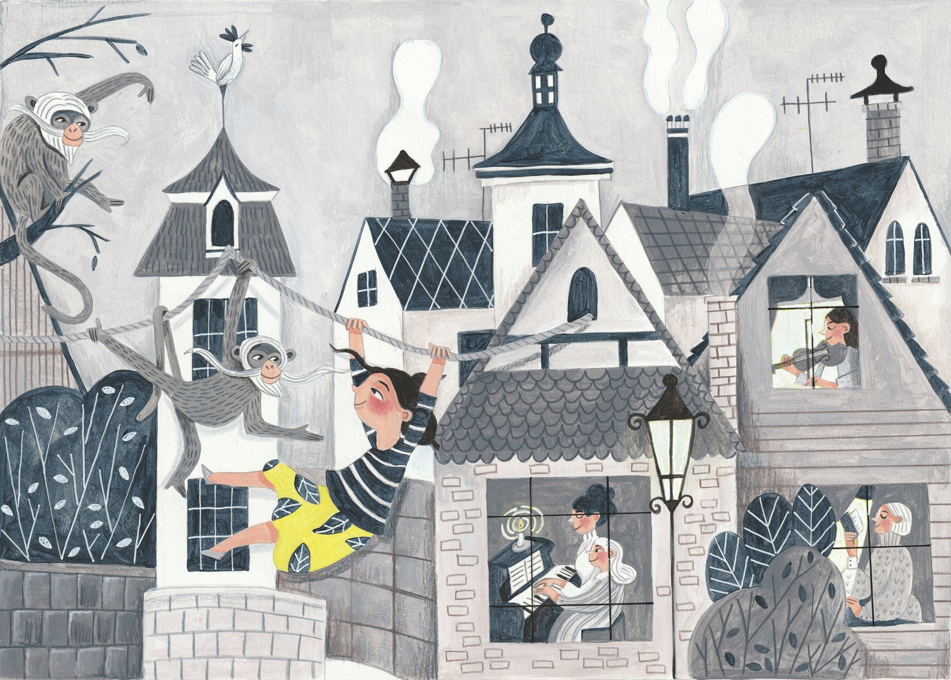 Exploring the big wide world - Poster / Art Print