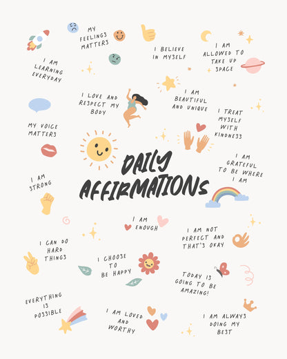 Daily Affirmations No2 - Poster / Art Print