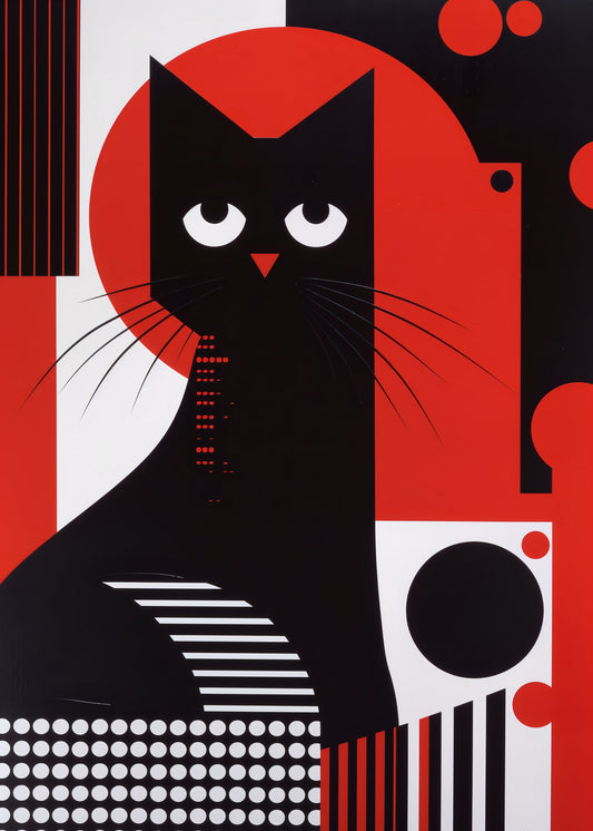 The Abstract Cat - Poster / Art Print