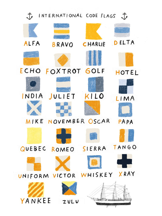 Nautical Flags - Poster / Art Print