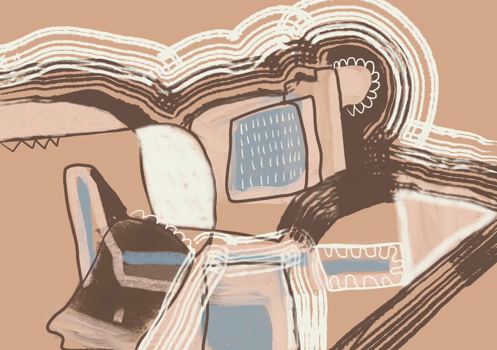 Road to Life Abstract - Poster / Art Print