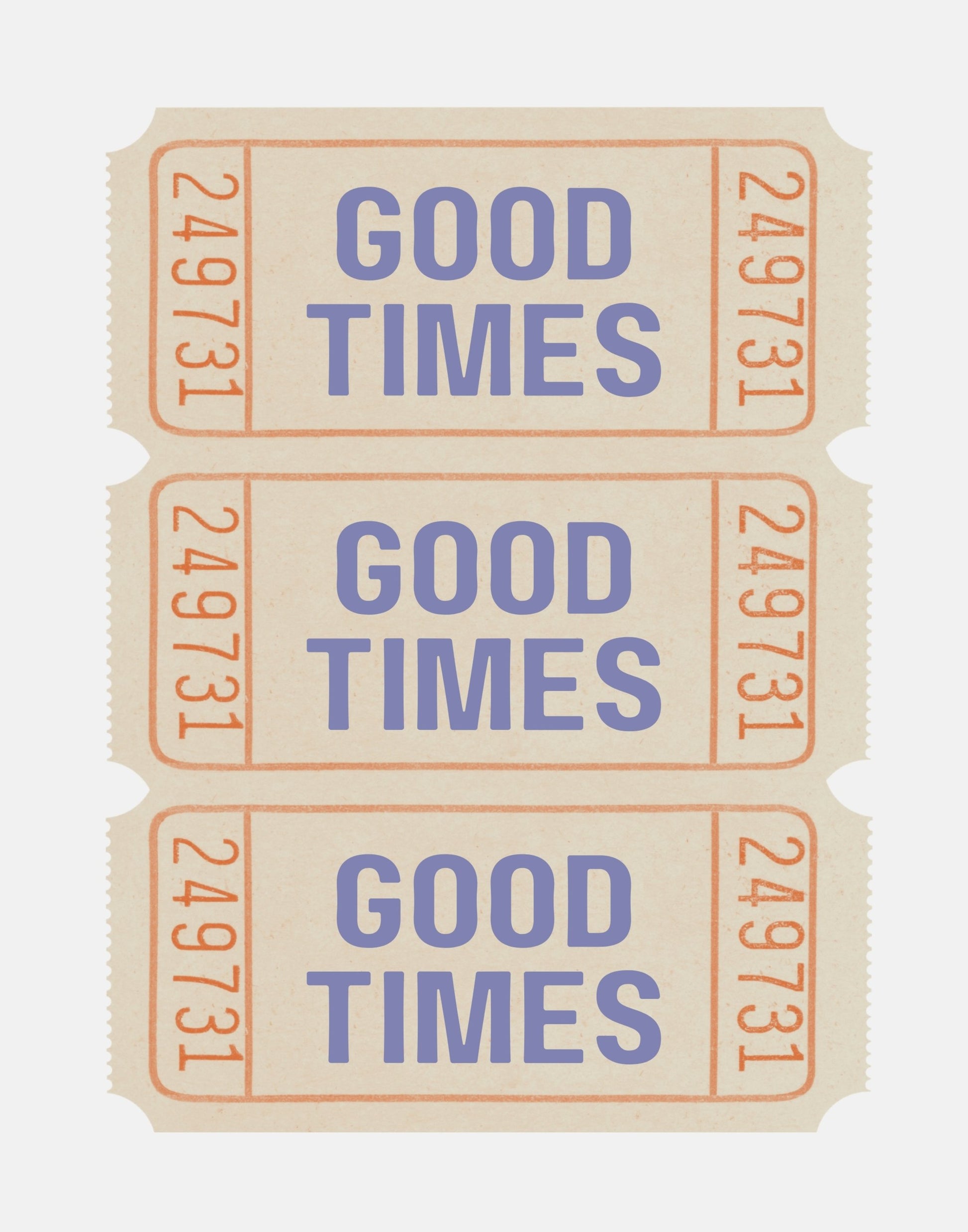 Coastal Blue Good Times - Poster / Art Print