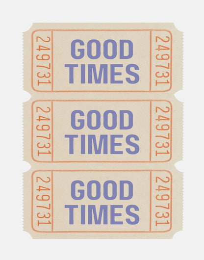 Coastal Blue Good Times - Poster / Art Print