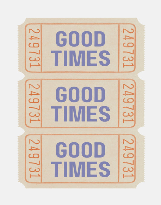 Coastal Blue Good Times - Poster / Art Print