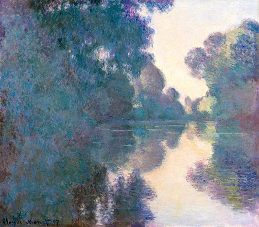 Morning On the Seine Near Giverny (1897) By Claude Monet - Poster / Art Print